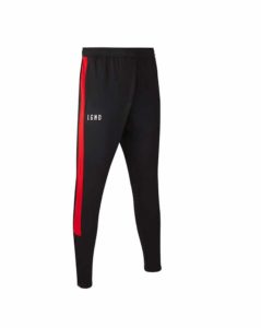 Black and Red Tracksuit Bottoms