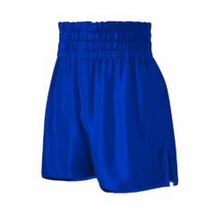 Womens Classic Royal Blue Satin Boxing Shorts