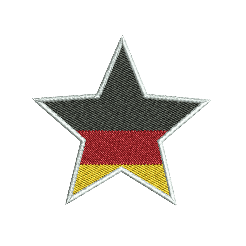 German flag star