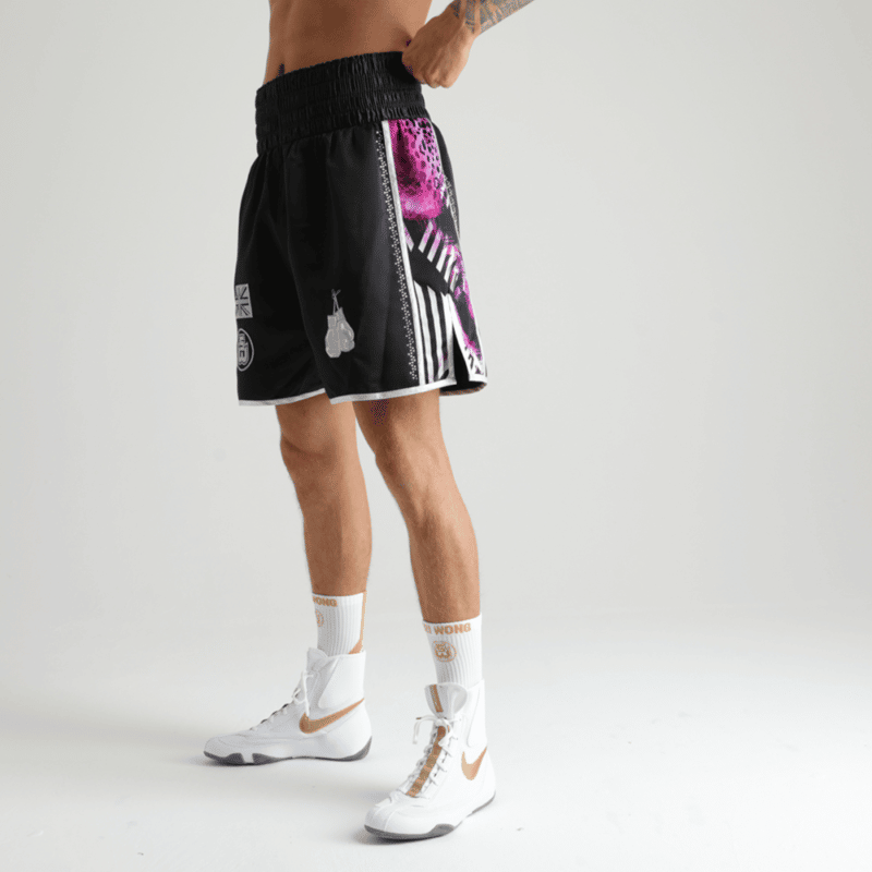 Jungle Metric Custom Boxing Shorts Side Panel