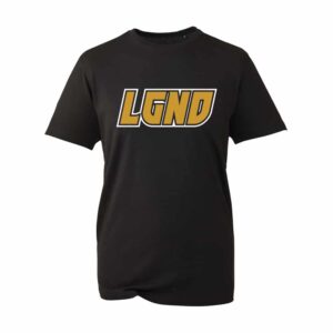 LGND Spirit Black T-Shirt with Gold Logo