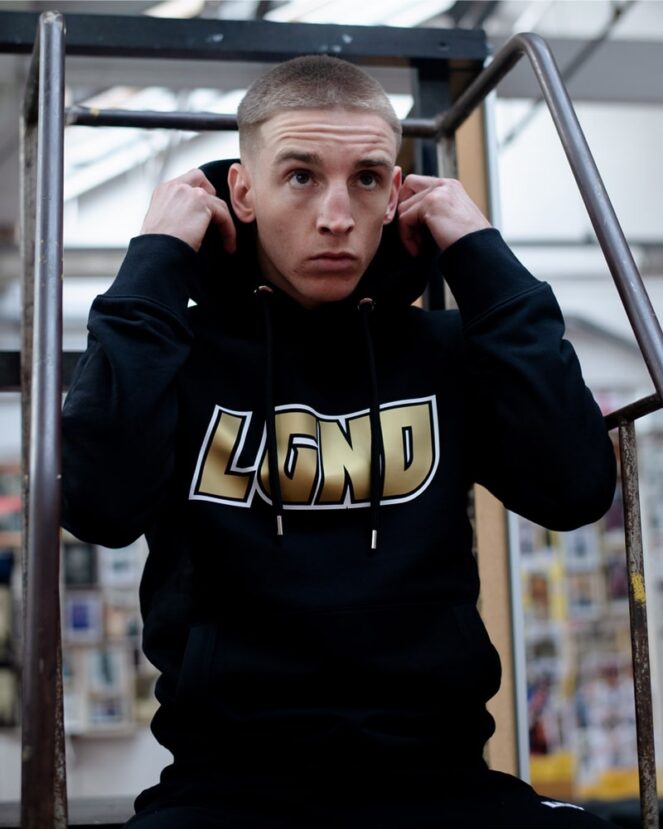 LGND Spirit Hoody with Gold Logo for the gym