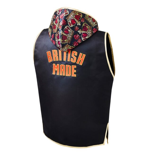 Black Back Crown Jewels Custom Boxing Ring Jacket