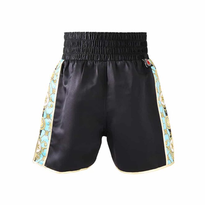 Black Back Royality Custom Boxing Shorts