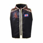 Black Front Crown Jewels Custom Boxing Ring Jacket