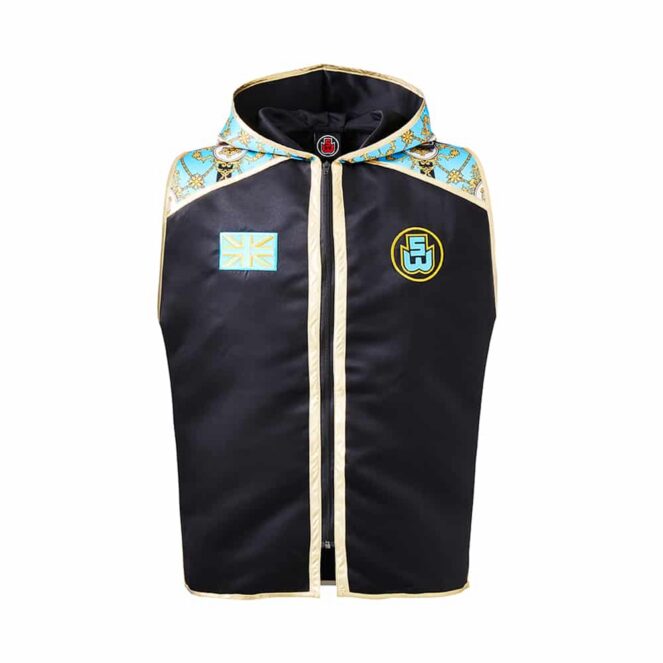 Black Front Royality Custom Boxing Ring Jacket