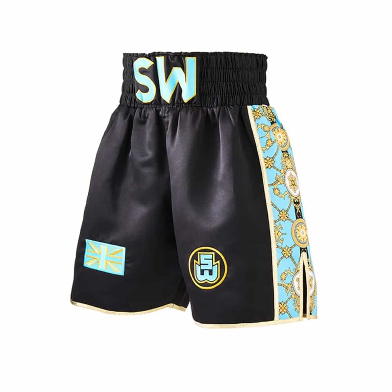 Black Front Royality Custom Boxing Shorts