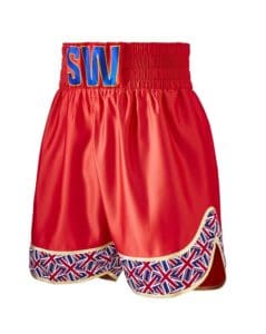 Jubilee Red British Custom Boxing Shorts Front