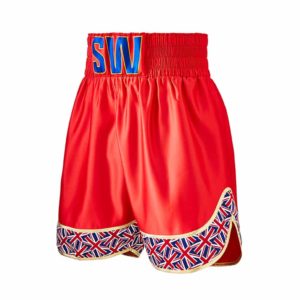 Red Front Jubilee Custom Boxing Shorts