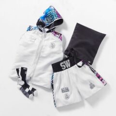 White Multi Jungle Metric Bling Boxing Kit Bundle