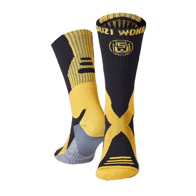Suzi Wong X-Sole Boxing Socks Black Gold
