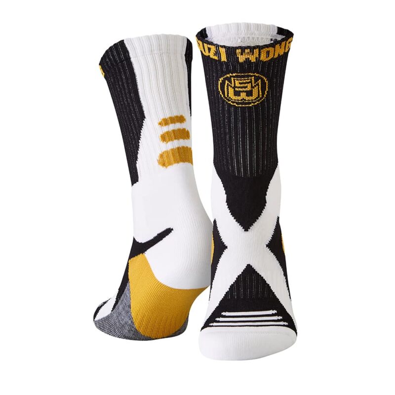 Suzi Wong X-Sole Boxing Socks White Black Gold