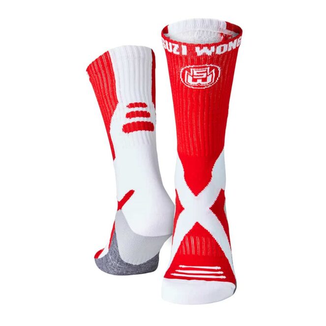 Suzi Wong X-Sole Boxing Socks White Red