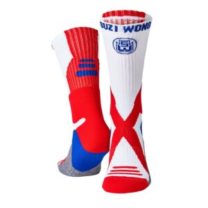 Suzi Wong X-Sole Boxing Socks White Red Blue