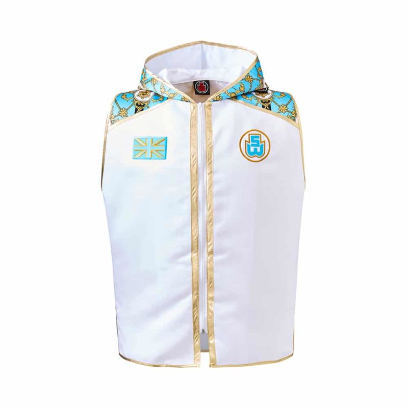 White Front Royality Custom Boxing Ring Jacket