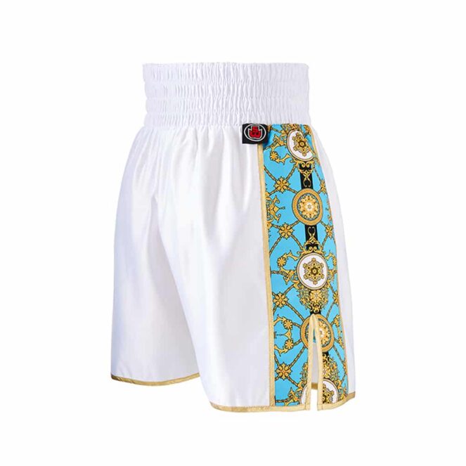White Side Royality Custom Boxing Shorts