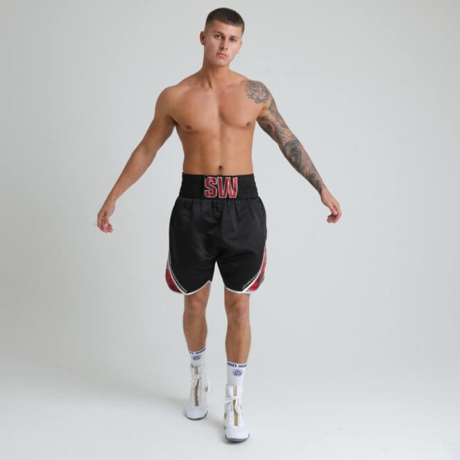 Red Immortal Red Boxing Shorts on Boxer