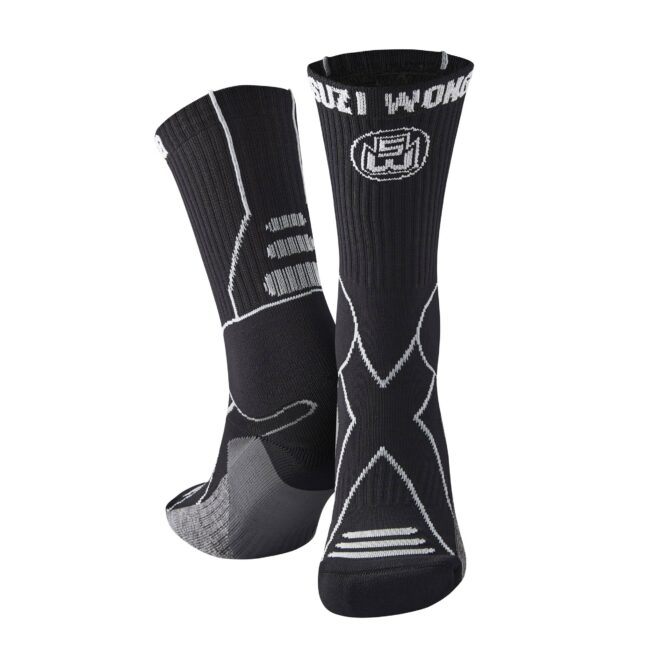 X-Sole Black and Grey Boxing Socks