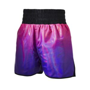 Punch Ombre Black and Multi Coloured Women's Boxing Shorts
