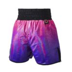 Punch Ombre Black and Multi Coloured Women's Boxing Shorts Back