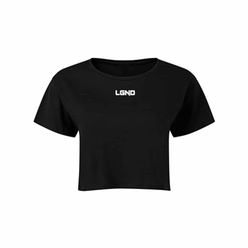 LGND Black Victory Cropped Women's Training Top