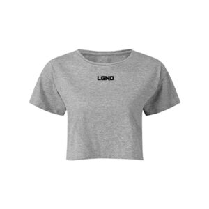 LGND Grey Victory Cropped Women's Training Top
