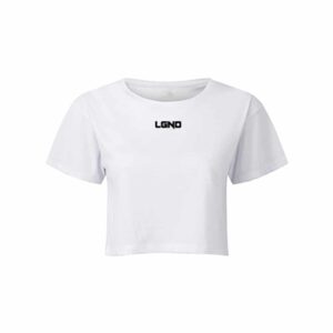 LGND White Victory Cropped Women's Training Top