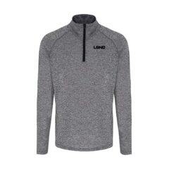 LGND Zip Training Top Grey Marl