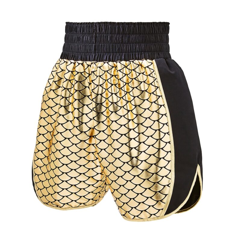 Gold Fish Scale Boxing Shorts