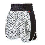 Silver Fish Scale Customisable Boxing Shorts