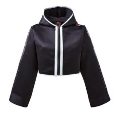 Women's Crystal Fade Luxury Cropped Boxing Ring Jacket