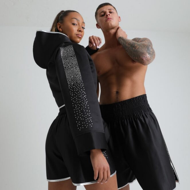 Silver Crystal Covered Handmade Boxing Kit Range for Women and Men