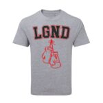 Ahead Grey LGND T-Shirt with Boxing Gloves Graphic
