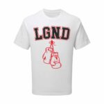 Ahead White LGND T-Shirt with Boxing Gloves Graphic
