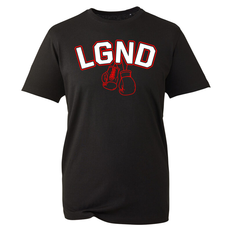 Black T-Shirt with red boxing gloves