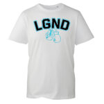 LGND White T-Shirt with Blue Boxing Gloves