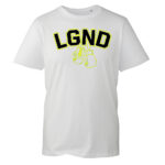 LGND White T-Shirt with Yellow Boxing Gloves