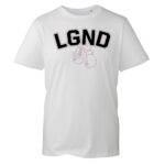 LGND White T-Shirt with Silver Boxing Gloves