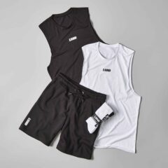 LGND Bundle - White Sleeveless Tee Black Sleeveless Tee Black Shorts Socks-square