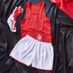 Red SW Retro Style Contrast Amateur Boxing Club Kit Bundle