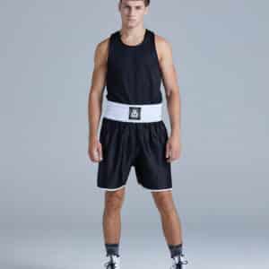 Suzi Wong Contrast Club Boxing Shorts Black & White