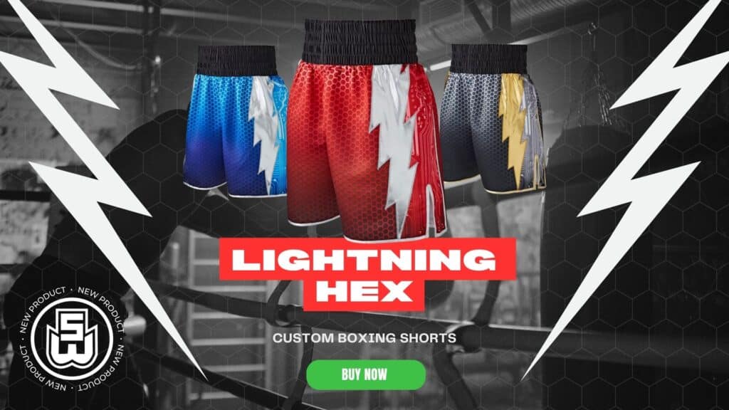 ⚡Lightning Hex. The New Custom Boxing Shorts by Suzi Wong. - Suzi Wong