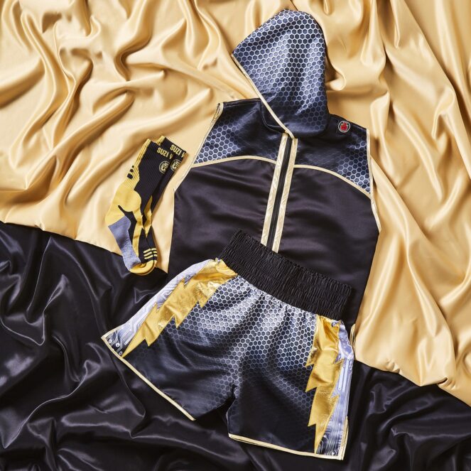 Lightning Hex Gold and Black Boxing Kit Bundle