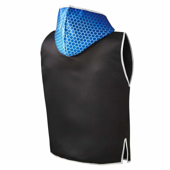 Suzi Wong Lightning Hex Ring Jacket Black & Blue Back