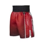 Lightning Hex Black & Red Boxing Shorts Back