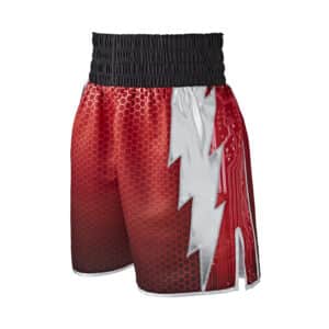 Lightning Hex Red & Black Boxing Shorts