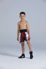 lightning hex kids red boxing shorts