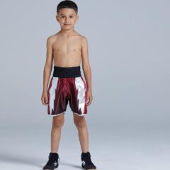 lightning hex kids red boxing shorts