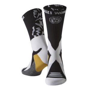 Suzi Wong Lightning Limited Edition Black and White Boxing Socks