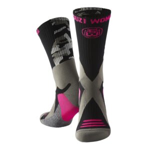 Suzi Wong Camo Limited Edition Black and Neon Pink Boxing Socks